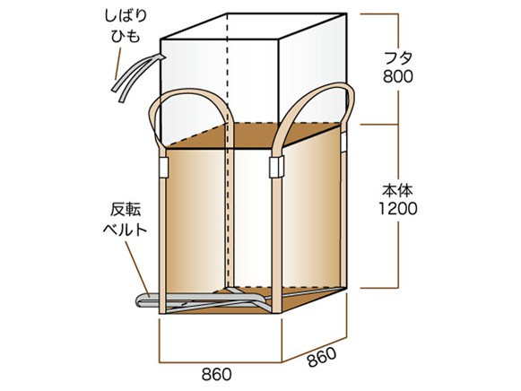 コンテナバック1ｔ角型